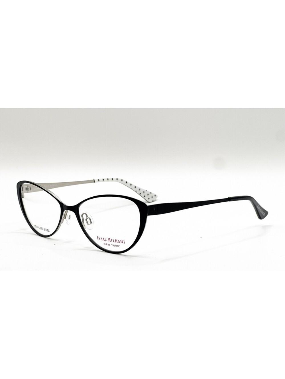 Isaac Mizrahi IM30015 BK Black Cat Eye Authentic Eyeglass Frames 52-16-140